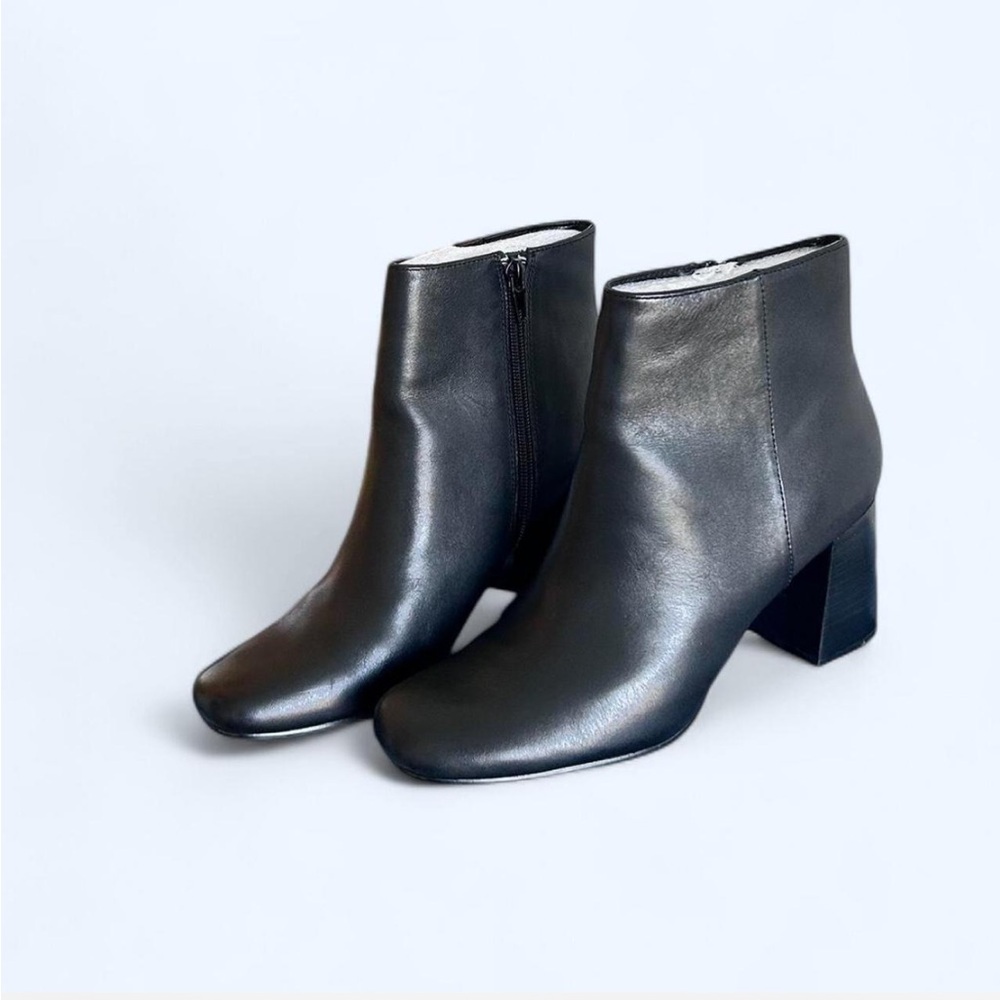 Luxury Italy Black Leather boots ♠️ - Picture 5 of 6